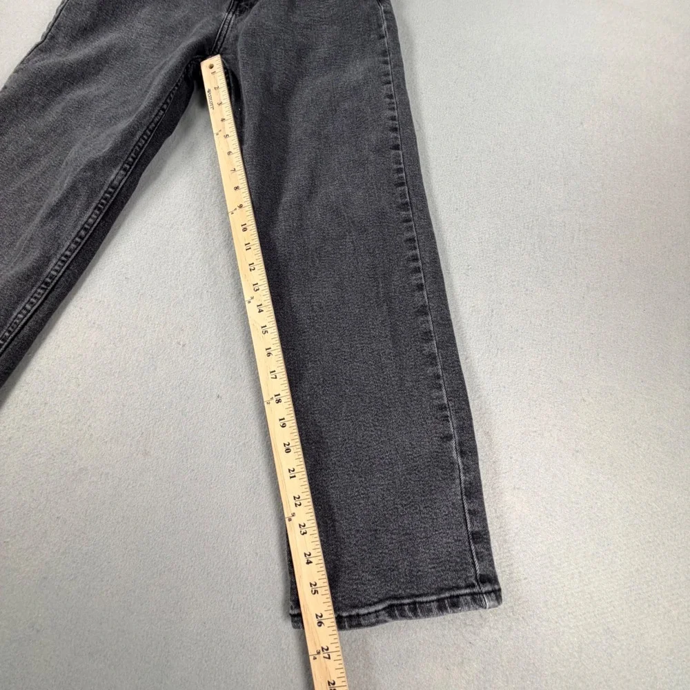 Y2K Hollister Baggy Jeans Mens 28x30 Washed Black High Rise Straight